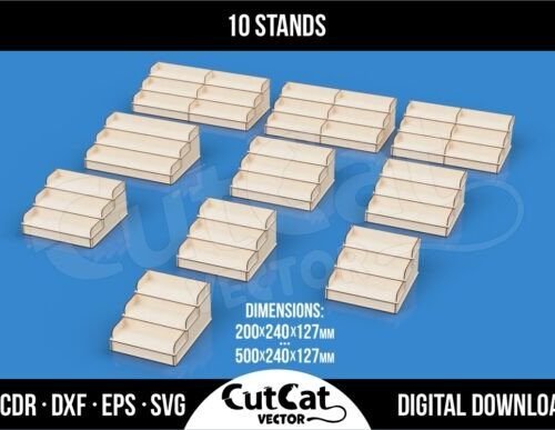 Expositor De Mostrador Para Venta Minorista 10 Tamanos Creativo Digital